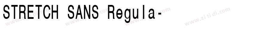 STRETCH SANS Regula字体转换